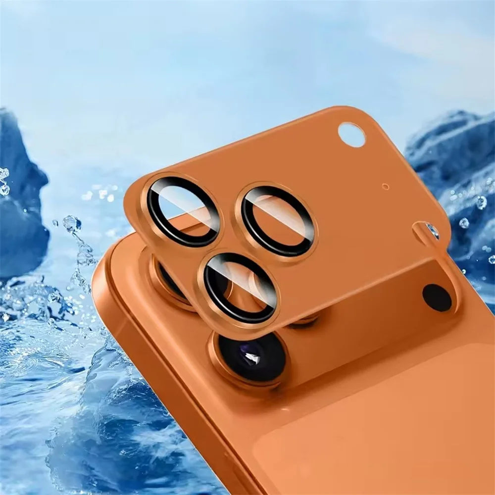 Premium Metal Camera Lens Protector for iPhone 17 Pro Max (Tempered Glass + Alloy Frame)