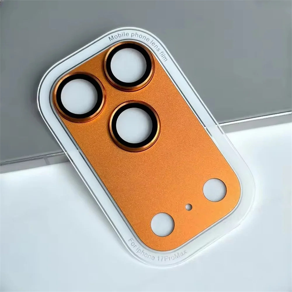 Premium Metal Camera Lens Protector for iPhone 17 Pro Max (Tempered Glass + Alloy Frame)
