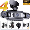 Drive360 Pro™ – 4-Channel Smart Dash Cam with 24h Parking Monitor