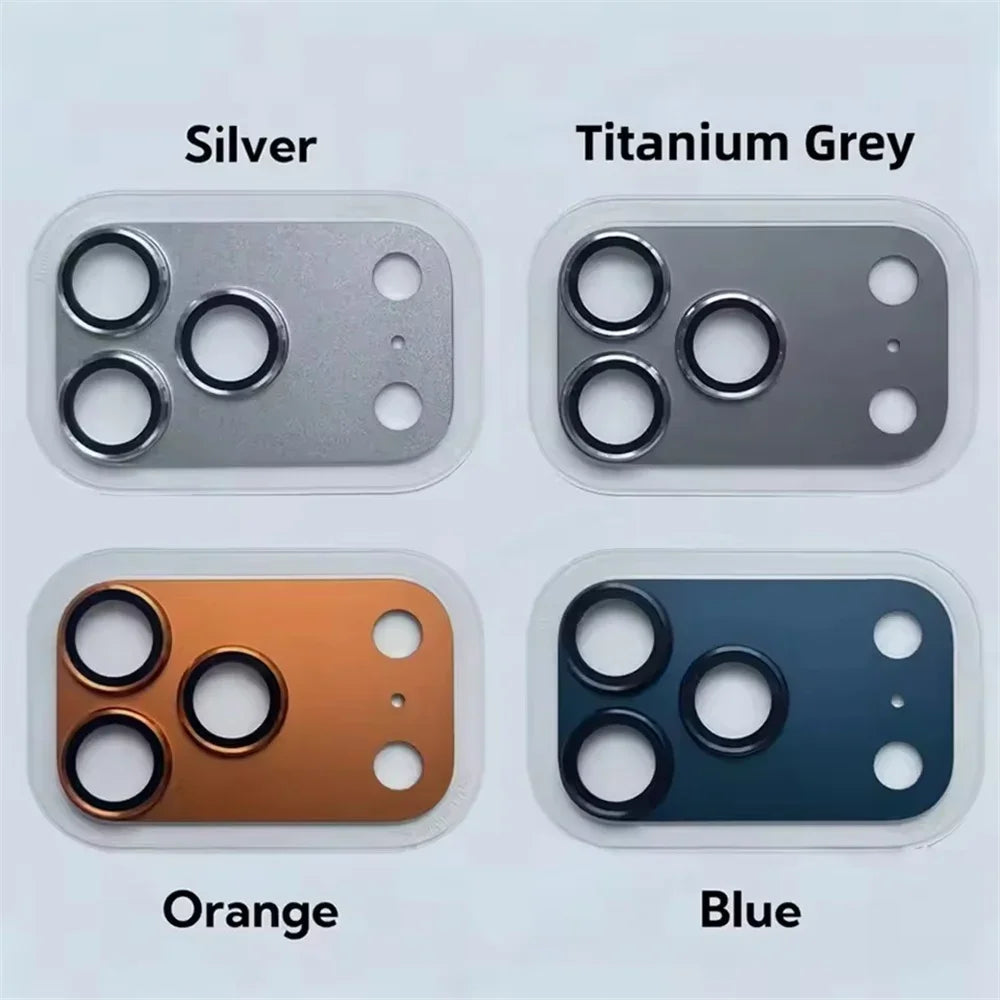 Premium Metal Camera Lens Protector for iPhone 17 Pro Max (Tempered Glass + Alloy Frame)