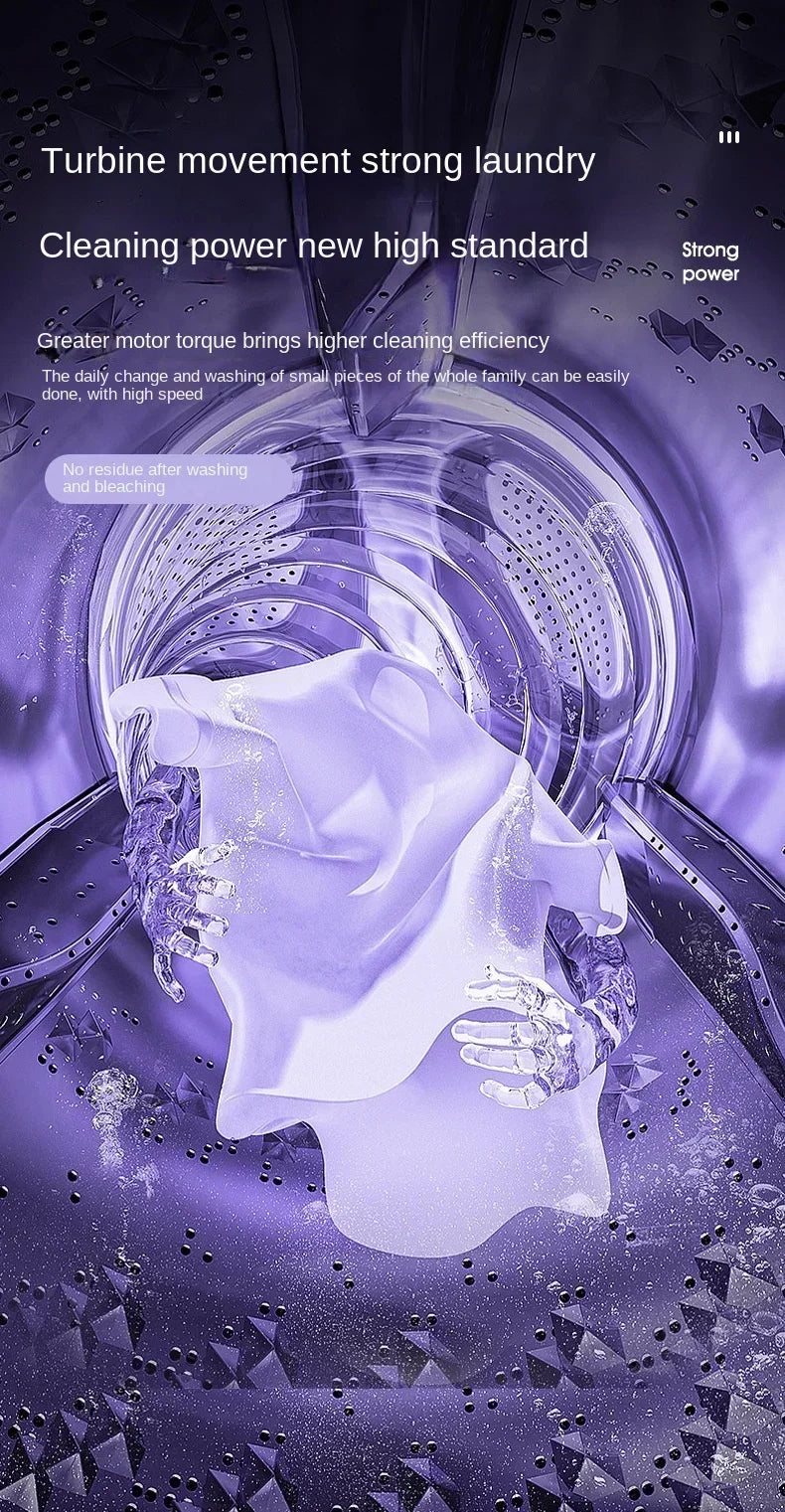 8L Portable Foldable Washing Machine – Mini Laundry Washer & Spin Dryer